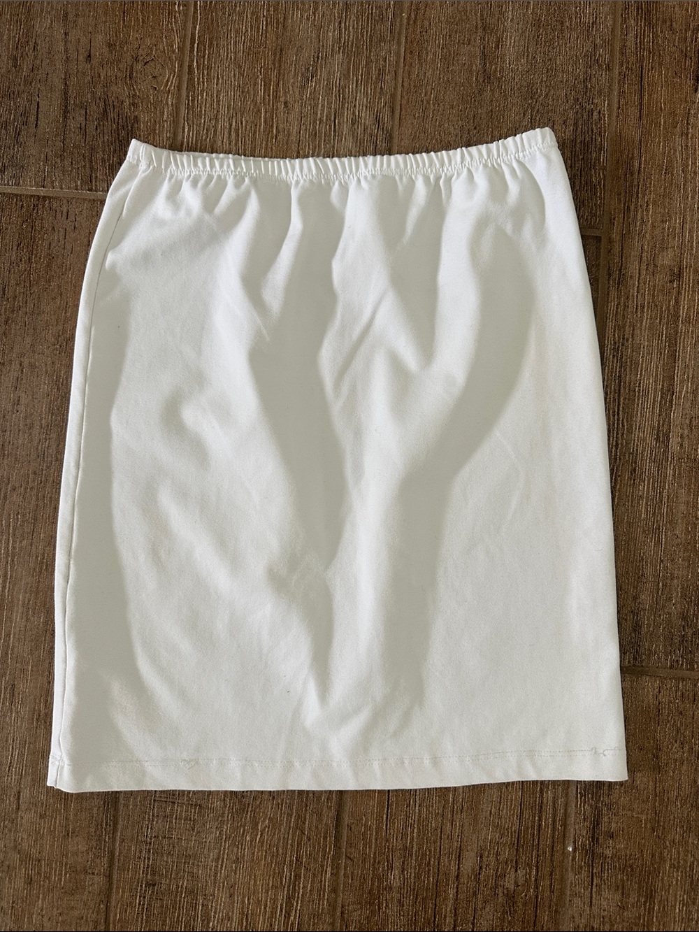 Classic White, Bodycon Mini Skirt, Medium